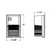 Westgate LSWX 13W/20W/26W LED Non-Cutoff Wall Pack with Photocell, 120-277V, 3CCT Selectable