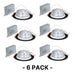 Halo LTC608B 6" Baffle Downlights & Mounting Frames Kits, 6-Pack