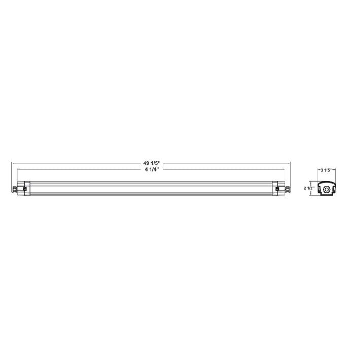 Westgate LTPV 4-ft 20W/28W/36W LED Linear Vapor Light, CCT Selectable, Dimmable, 120-277V