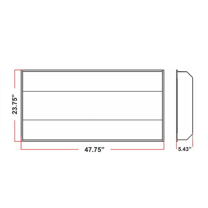 Westgate LTRI Series LED Indirect Mesh-Basket Troffer Lights, Power & 4CCT Selectable, 120-277V, 0-10V Dimming
