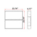 Westgate LTRL Series LED Architectural Advanced Blade Design Troffer Lights, Power & 4CCT Selectable, 120-277V, 0-10V Dimming