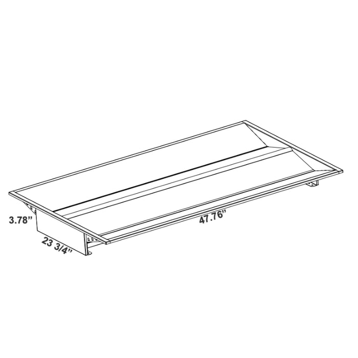 Westgate LTRW Series LED Architectural Advanced Edge-Lit Wing Design Troffer, Power & 4CCT Selectable, 120-277V, 0-10V Dimming