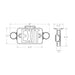 Lumination LUCE LED Exit/Emergency Light Combo, Round Lamp Heads, Universal Face, NiCad Battery