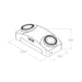 Lumination LUMELHL Series High Lumen Emergency Light, 5.4W LED Lamps, 120-277, 1300 Lumens Total