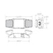 Lumination LUMEL Series Square Head LED Emergency Light, 120/277 Input, NiCad Battery