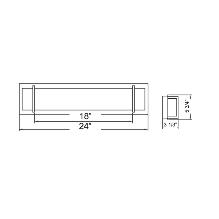 Westgate LVA-24 24" LED Vanity Light