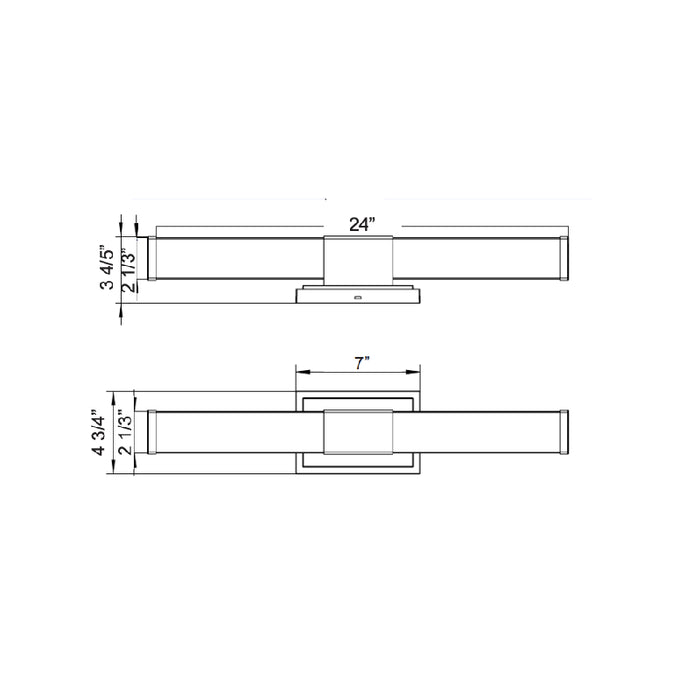 Westgate LVC-24 24" LED Vanity Light