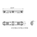 Westgate LVTE 2-ft 15W/17W/20W/25W LED Linear Vapor Light, 3CCT Selectable, 120-277V
