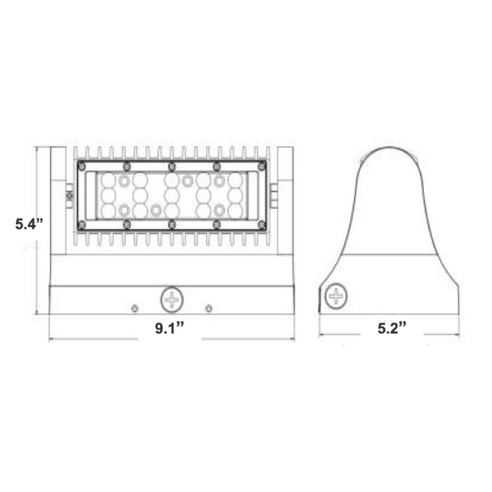 Westgate LW360 25W LED Rotatable Wall Packs