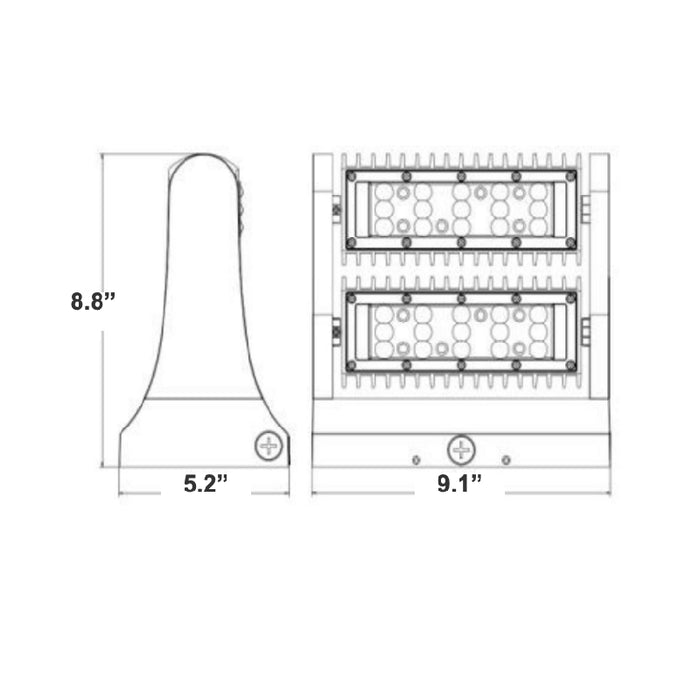 Westgate LW360 60W LED Rotatable Wall Packs