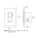 Lutron MACL-L3S25-WH Maestro LED+ 75W Dual Dimmer and Switch, Single Pole