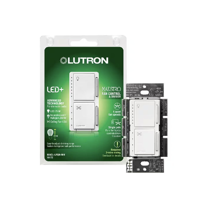 Lutron MACL-LFQH Maestro 1.5A Fan/Light Control