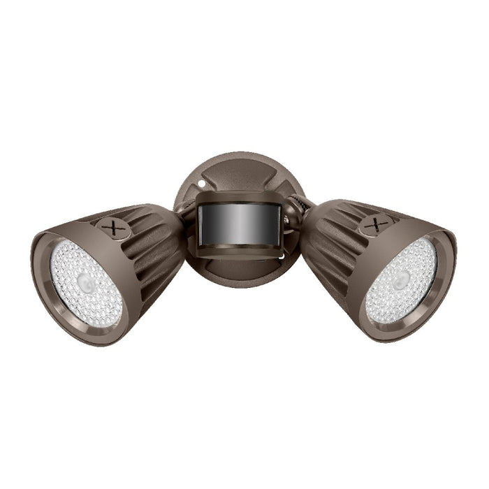 EXO ML Marshal 26W/40W/50W LED Twin-Head Flood Light with Motion Sensor, 3CCT Switchable, 120-277V