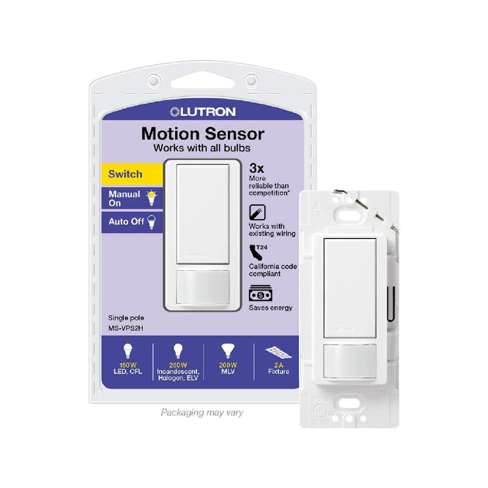 Lutron MS-VPS2H Maestro 2A Single-Pole Vacancy Sensor Switch