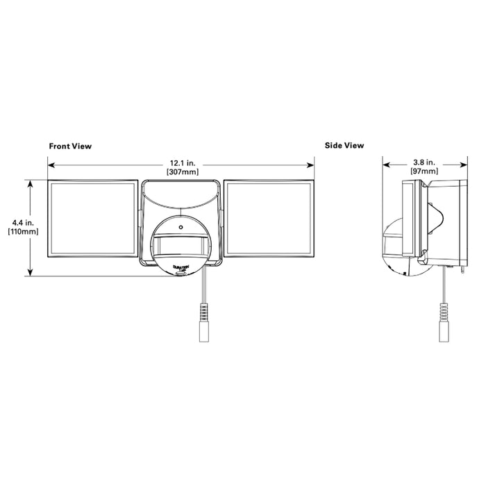 Halo MSLED600 LED Solar Powered Twin Head Flood Light