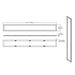 Metalux 18SFS-L3C4-UNV Surround 1x8 Architectural Slim Frame Panel, 4CCT & Lumen Selectable