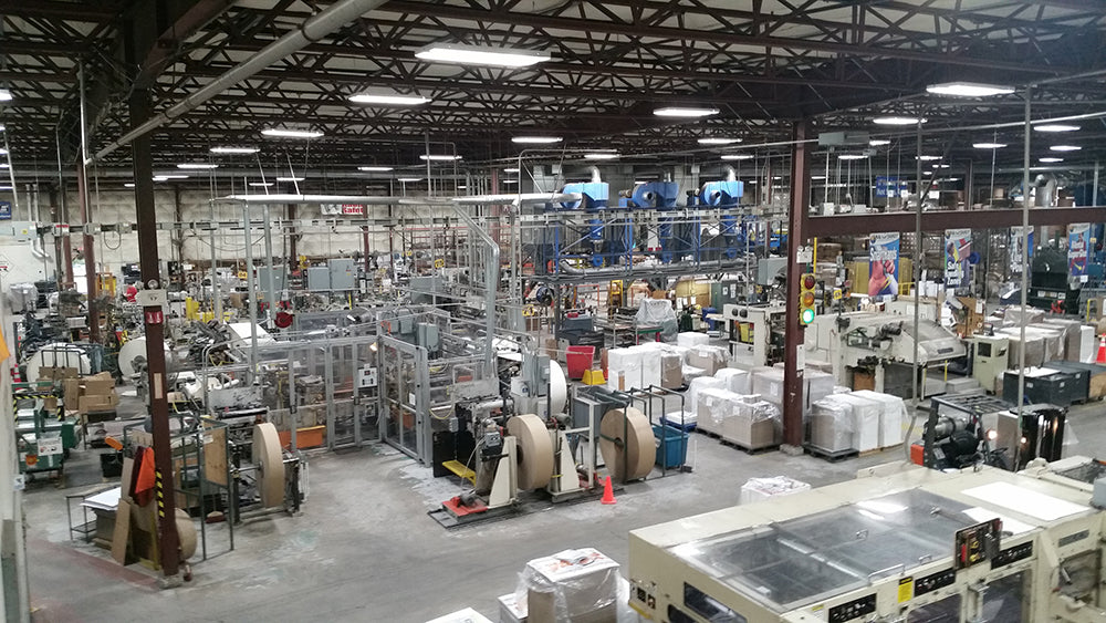 Metalux HBLED-LD5-18SE-W-UNV-L850-CD2-U 20" x 48" LED High Bay Efficiency Luminaire, 18000 Lumens, Wide Distribution, 120-277V, 5000K, 0-10V Dimming