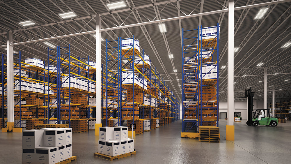 Metalux HBLED-LD5-24SE-W-UNV-L850-CD2-U 20" x 48" LED High Bay Efficiency Luminaire, 24000 Lumens, Wide Distribution, 120-277V, 5000K, 0-10V Dimming