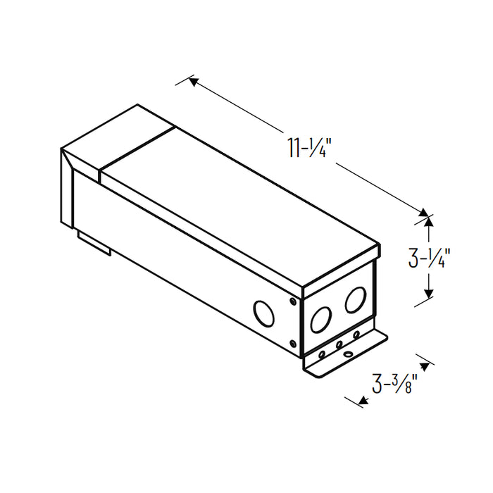 Nora NATL-5096-24-HWD10 24V 81.6W Class II Hardwire LED Driver, 0-10V dimming