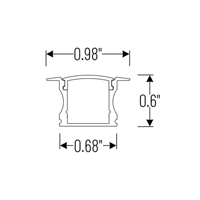 Nora NATL2-C25 4-ft Deep Recessed Channel