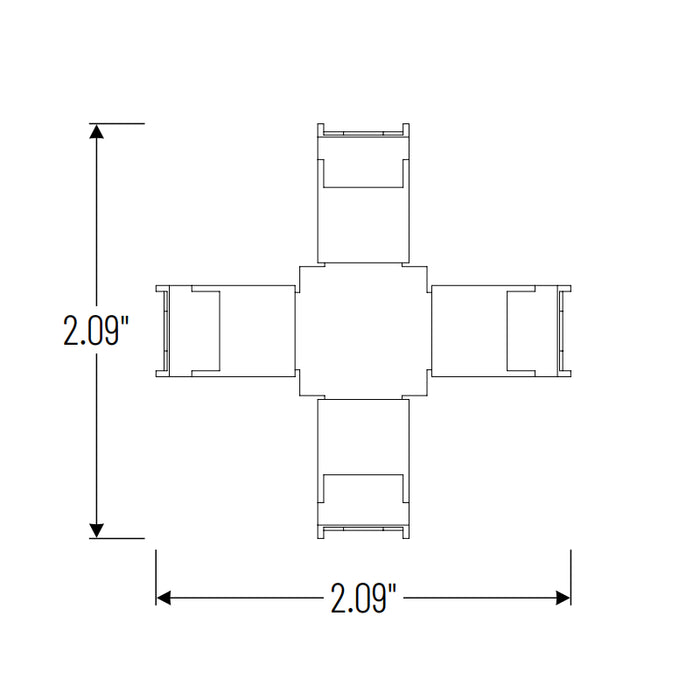 Nora NATLCB-X X Connector for NUTP14 COB Tape Light
