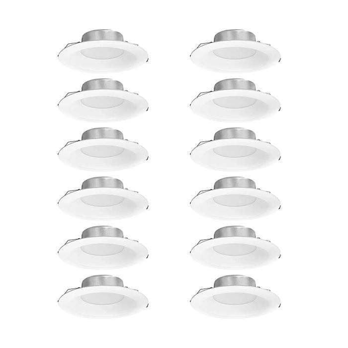 Nora NCSC-R6D1TW 6" Contractor Series Can-less LED Downlight with Deep Reflector, 5 CCT Selectable (12-Pack)