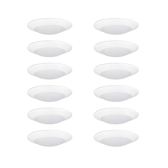 Nora NCSD-R6TW 6" Contractor Series LED Flush Mount Disk Light, 5 CCT Selectable (12-Pack)