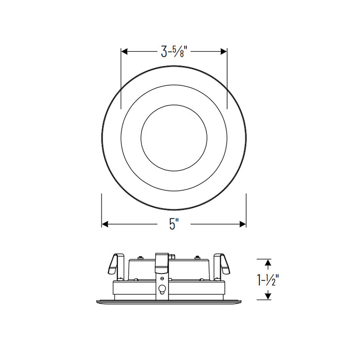Nora NCSR-R41TW 4" Contractor Series LED Retrofit Reflector, 5 CCT Selectable (12-Pack)