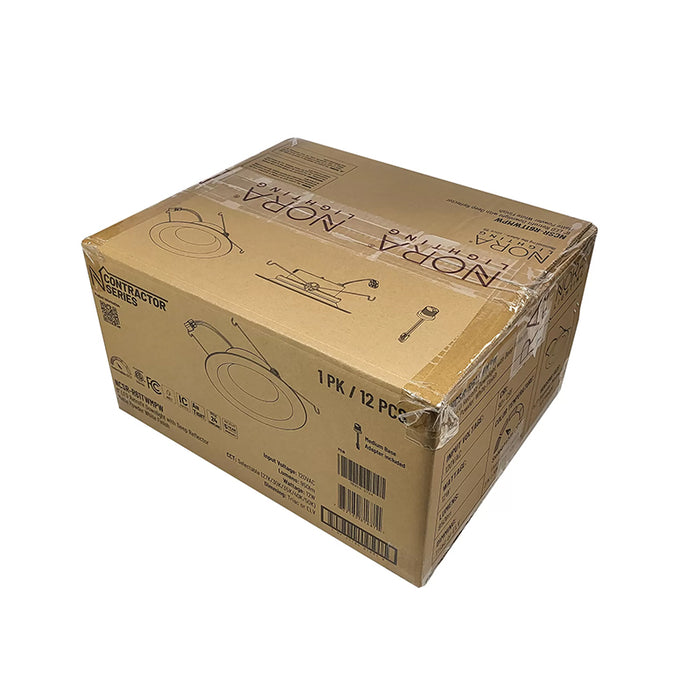 Nora NCSR-R61TW 6" Contractor Series LED Retrofit Reflector, 5 CCT Selectable (12-Pack)