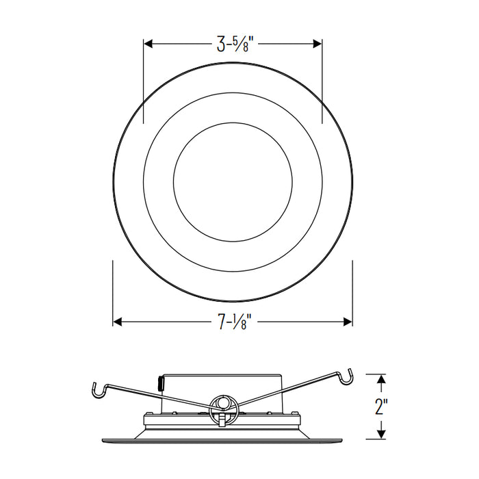 Nora NCSR-R61TW 6" Contractor Series LED Retrofit Reflector, 5 CCT Selectable (12-Pack)