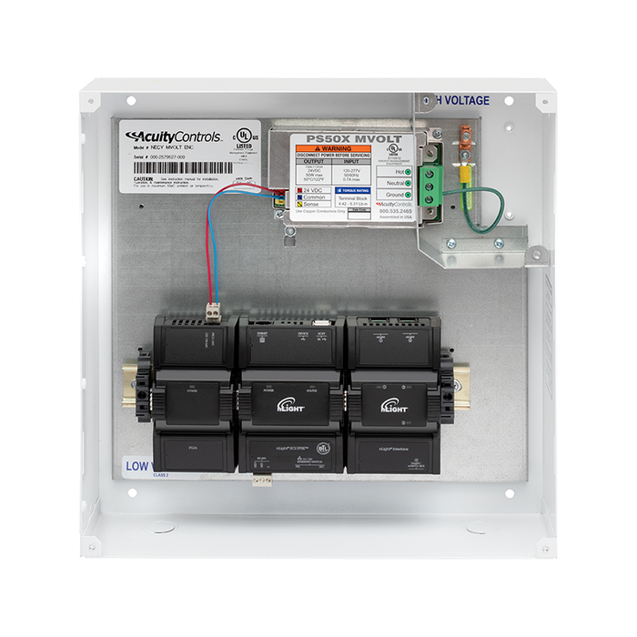 nLight NECY MVOLT BAC ADR ENC NW GFXK Eclypse System Controller, 120-277V, BACnet, OpenADR, NEMA Type 1 Metal Enclosure, No WiFi Adapter, nGWY2 GFX and PS 150 Power Supply