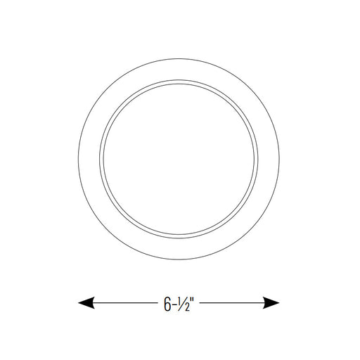 Nora NEFLINTW-4OR-MPW Oversize Ring for 4" Can-less Downlights