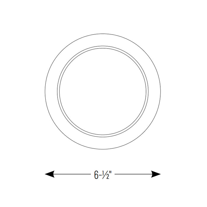 Nora NEFLINTW-4OR-MPW Oversize Ring for 4" Can-less Downlights