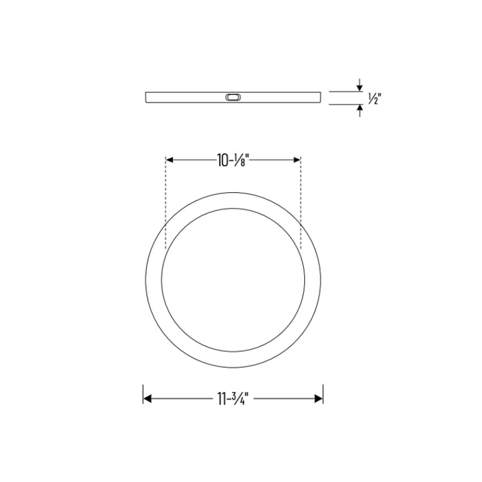 Nora NELOCAC-11RP 11" ELO+ 24W LED Surface Mount