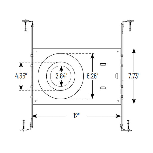 Nora NF-R246 Universal New Construction Frame-In for Canless Downlights