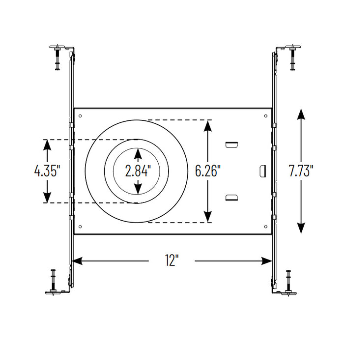 Nora NF-R246 Universal New Construction Frame-In for Canless Downlights