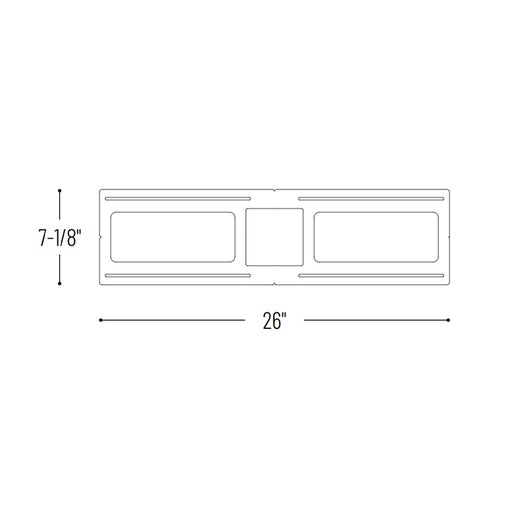 Nora NFP-S425 New Construction Plate for 4" FLIN Square LED Recessed Series