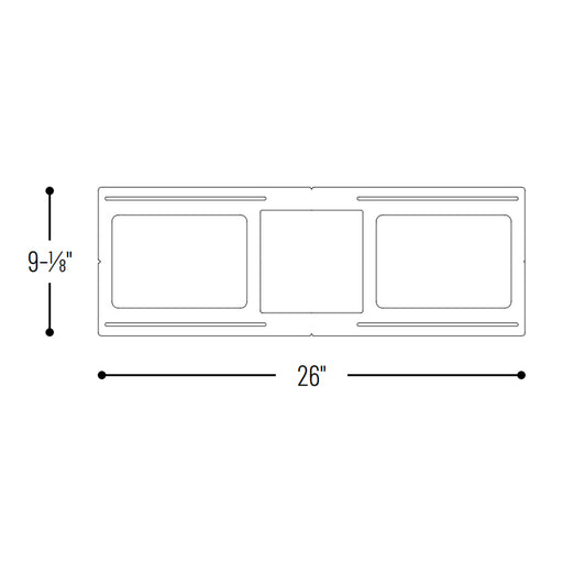 Nora NFP-S625 New Construction Plate for 6" FLIN Square LED Recessed Series
