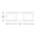 Nora NFP-S625 New Construction Plate for 6" FLIN Square LED Recessed Series