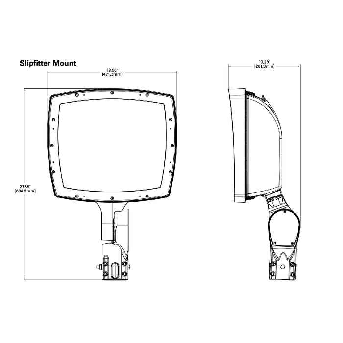 Lumark NHRS100 LED Night Harrier Flood Light, Slipfitter Mount