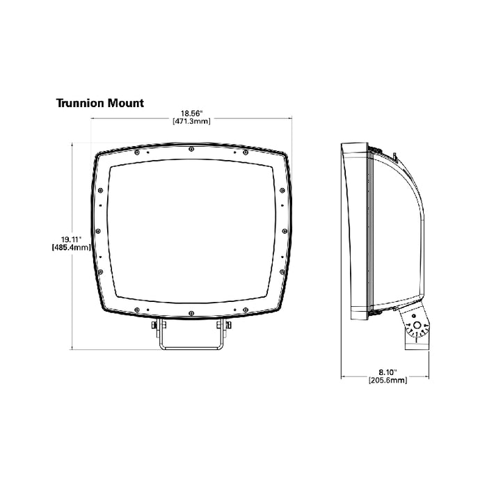 Lumark NHRS100U LED Night Harrier Flood Light, Trunnion Mount