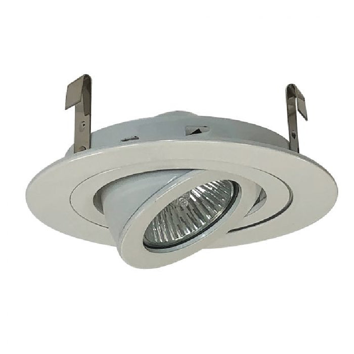 Nora NL-465W 4" White Surface Adjustable with White Ring