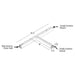 Nora NLINSW-T334 "T" Shaped L-LINE LED Direct Linear, 3CCT & Lumen Selectable