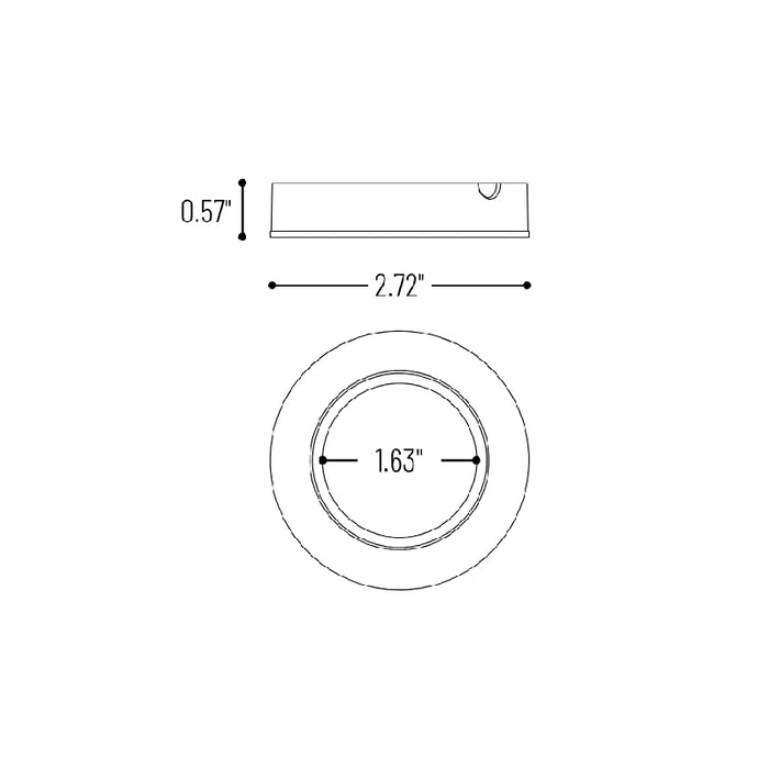 Nora NMP2-LED 3" 24V Josh LED Puck Light, 3500K