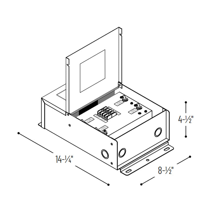 Nora NMT-303/24C2D1 120V/24V 300W Class II Dimmable Hardwire Magnetic Driver