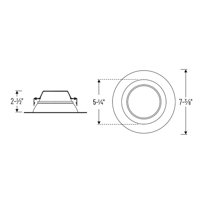 Nora NOXAC-5631 5"/6" 15.5W LED Onyx Retrofit Reflector, 1150 Lumens, 120V