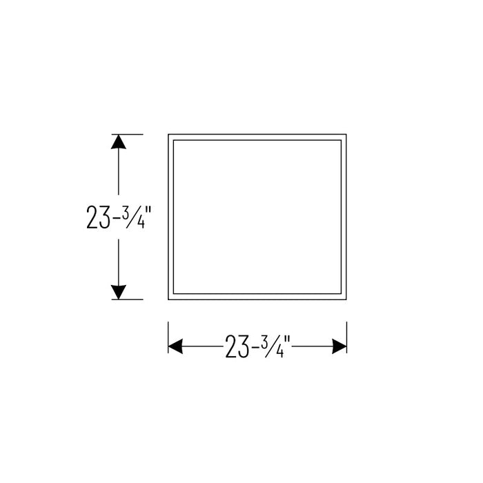 Nora NPDBL-E22/50W 2' x 2' 30W LED Backlit Panel, 5000K, 3500 Lumens, 120-347V