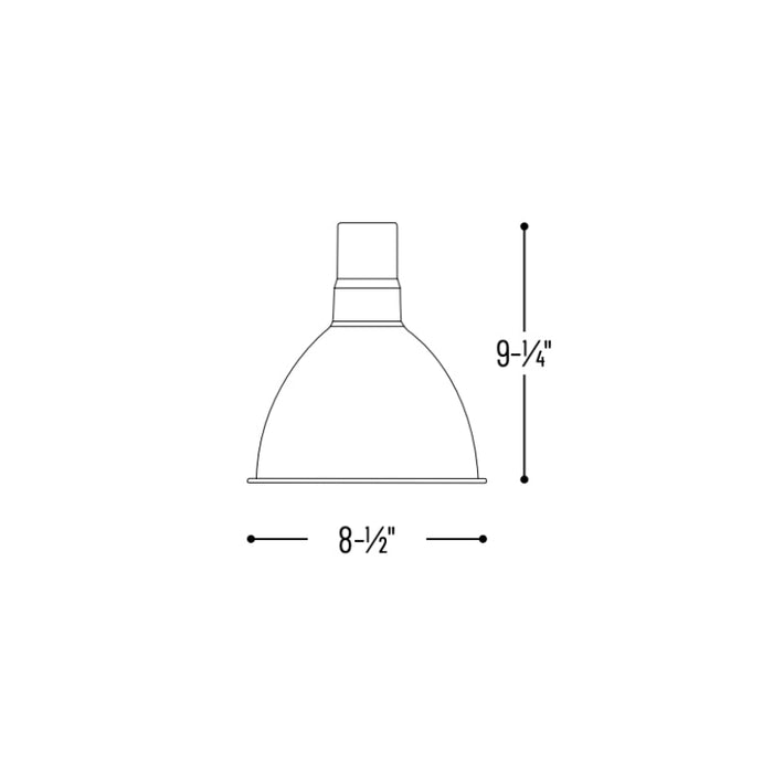 Nora NRLM-8 8" 30W LED RLM Shade, Cable Mount