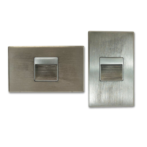 Nora NSW-720 Ari LED Step Light with Interchangeable Face Plate - Brushed Nickel