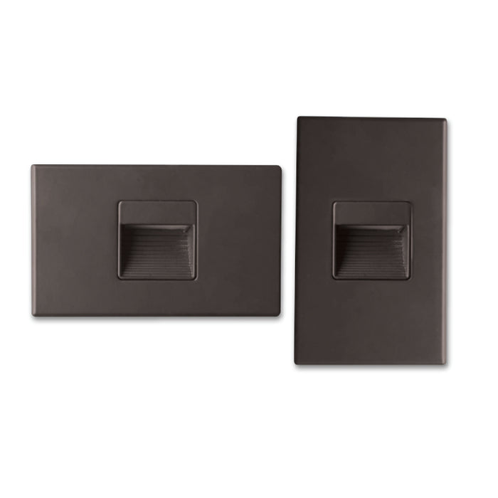 Nora NSW-720 Ari LED Step Light with Interchangeable Face Plate - Bronze